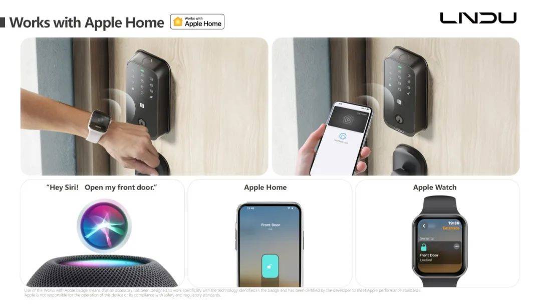 持Apple HomeKit智能门锁HK01ag真人平台第一游戏LNDU推出首款原生支(图3)